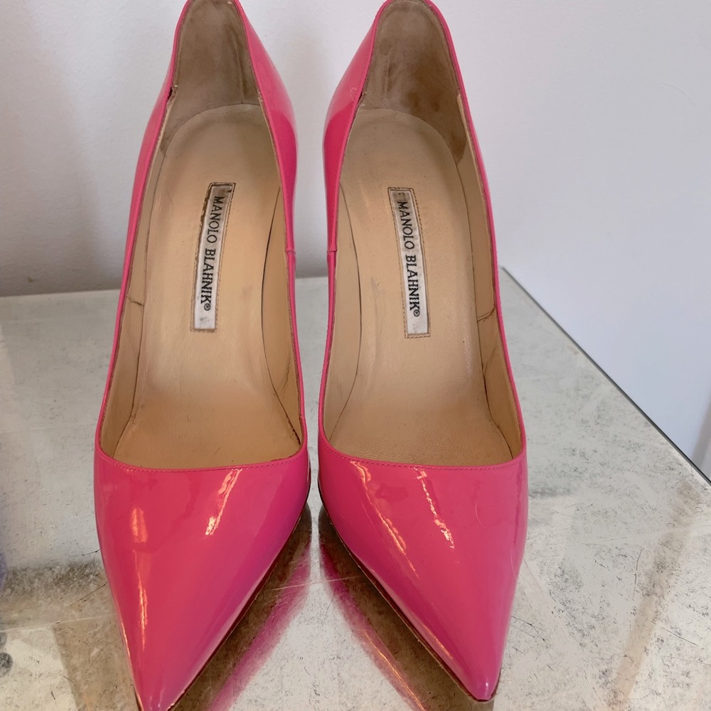 Manolo Blahnik BB Patent Leather Pumps